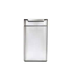 40 litre, rectangular touch-bar bin