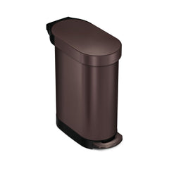 45L slim pedal bin - dark bronze steel - main image